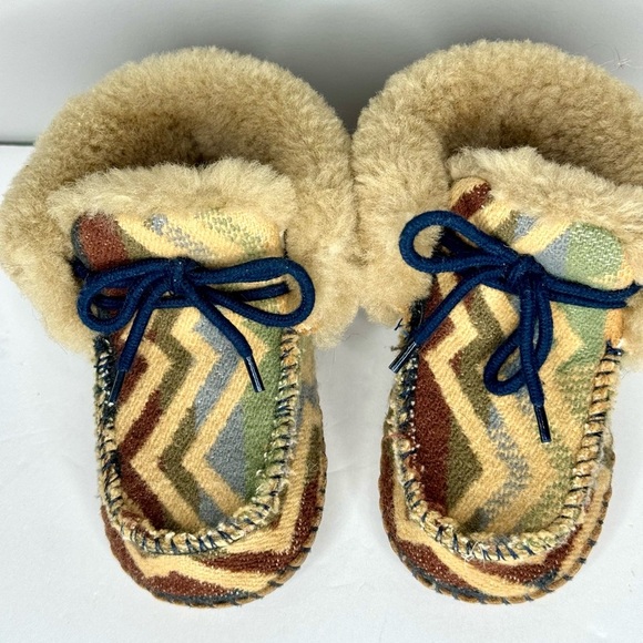 Ugg Pendleton Shearling Wool Infant Baby Boots Size 4/5 - Picture 1 of 4